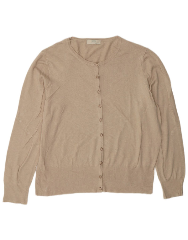 Marks & Spencer Womens Cardigan Sweater UK 20 2XL Beige Viscose