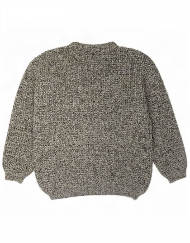 Lee Herre Boat Neck Jumper Sweater XL Grå Flecked