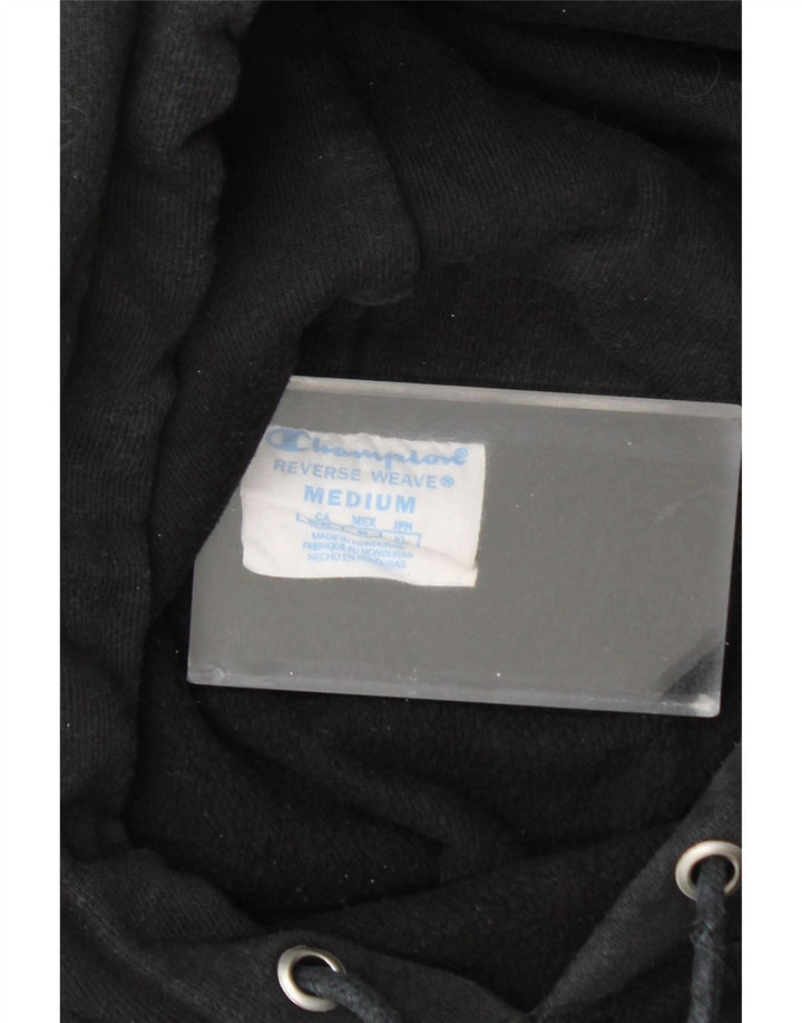 Champion Mens Hoodie Jumper Medium Black Cotton