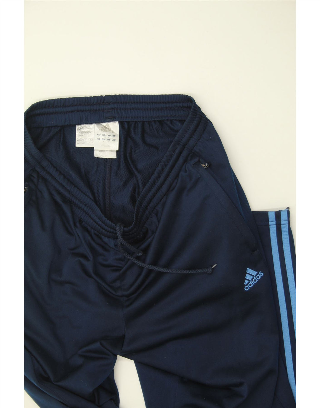 ADIDAS Mens Tracksuit Trousers Medium  Navy Blue Polyester Vintage Adidas and Second-Hand Adidas from Messina Hembry 