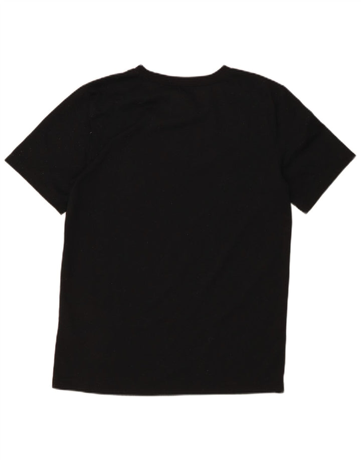 JORDAN Boys Graphic T-Shirt Top 13-14 Years XL Black Polyester