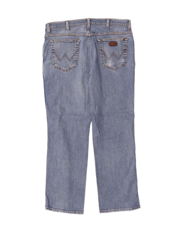 Wrangler Mens Texas Stretch Straight Jeans W36 L30 Blue Cotton