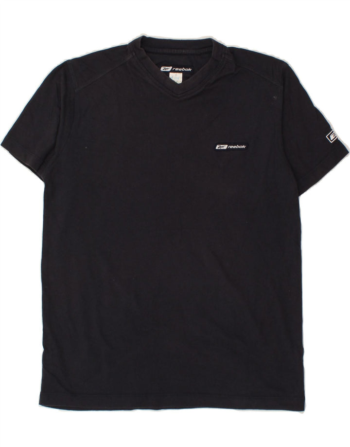 REEBOK Mens T-Shirt Top Medium Navy Blue Cotton Vintage Reebok and Second-Hand Reebok from Messina Hembry 