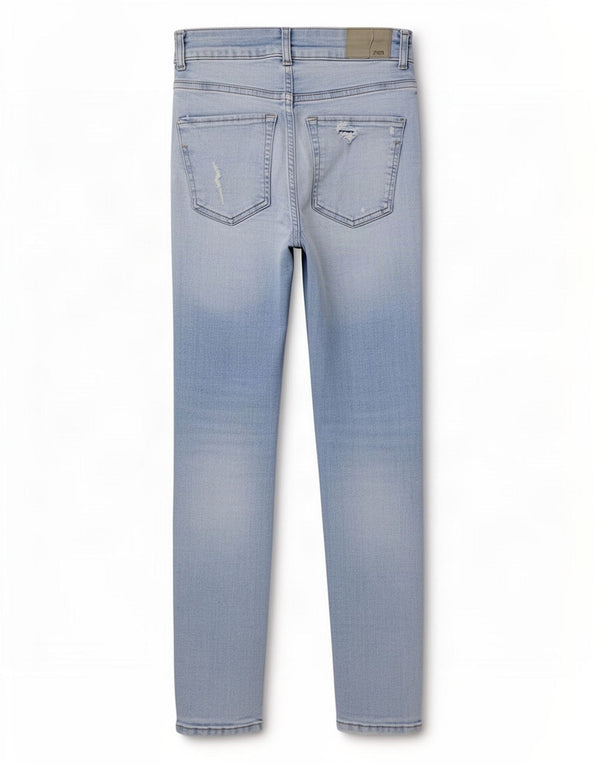 Zara Damen Distressed Skinny Jeans EU 36 XS W26 L27 Blau