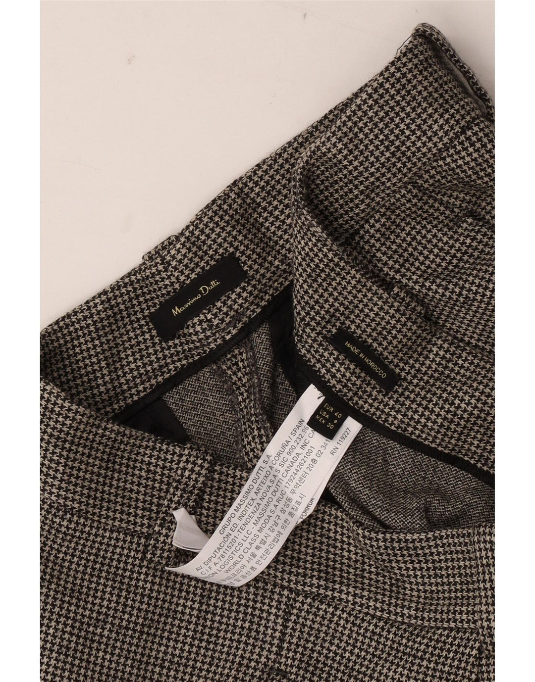 MASSIMO DUTTI cropped bukser til kvinder EU 40 Medium W30 L25 Grå