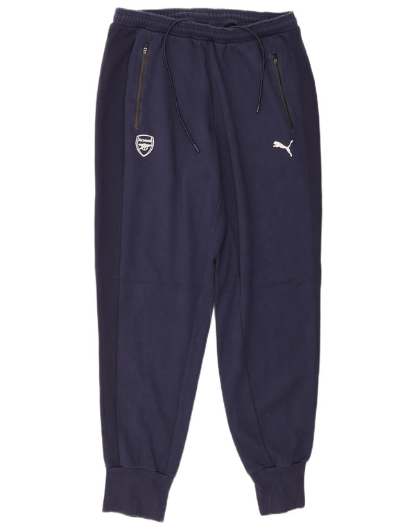 Puma Arsenal - Pantalones de chándal para hombre, talla grande, algodón, color azul marino