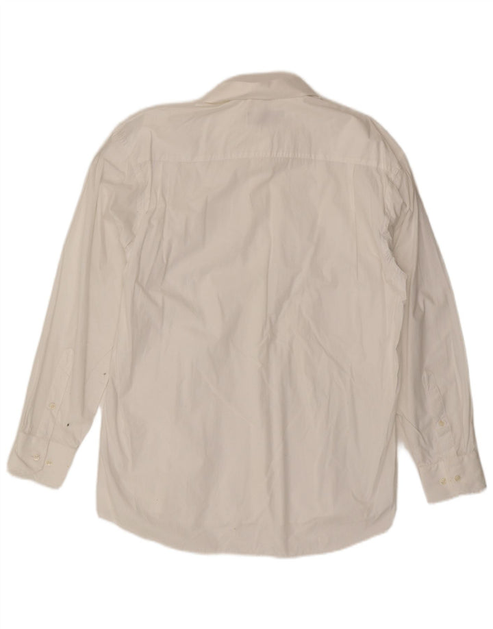 Pierre Cardin Mens Shirt Size 41/42 Large White Cotton