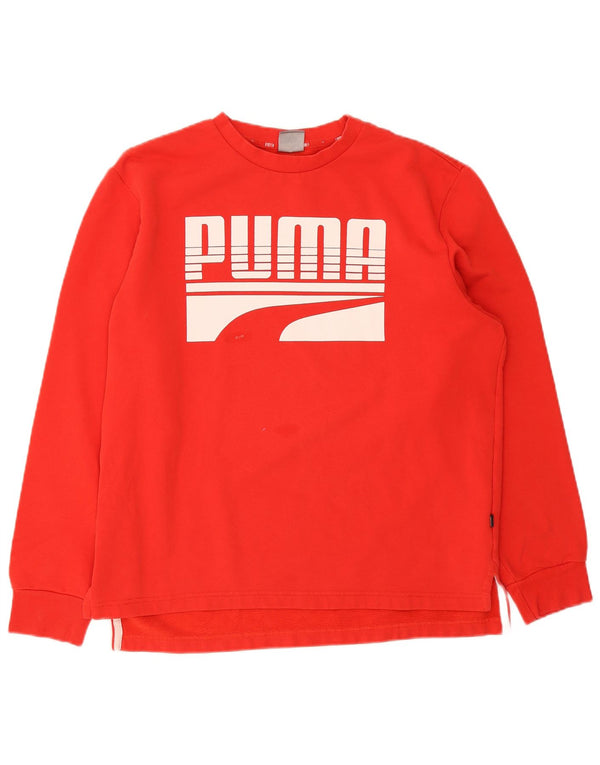 Puma Mens Graphic Sweatshirt Jumper Medium Red