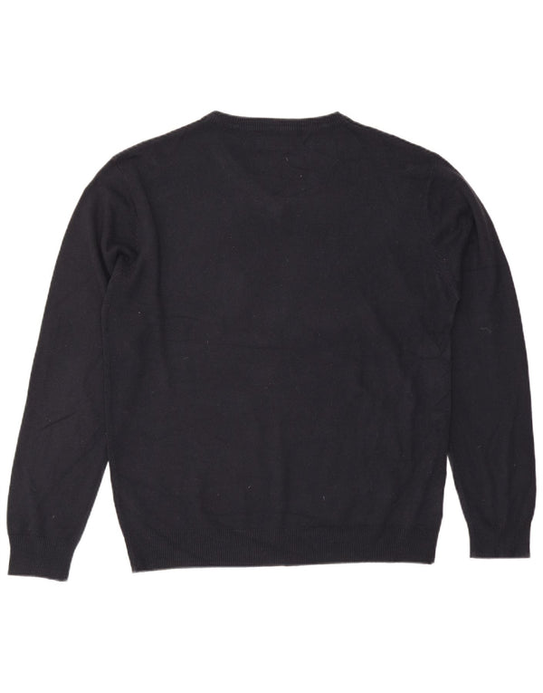 Pierre Cardin Jersey con Cuello en V para Hombre XL Acrílico Azul Marino