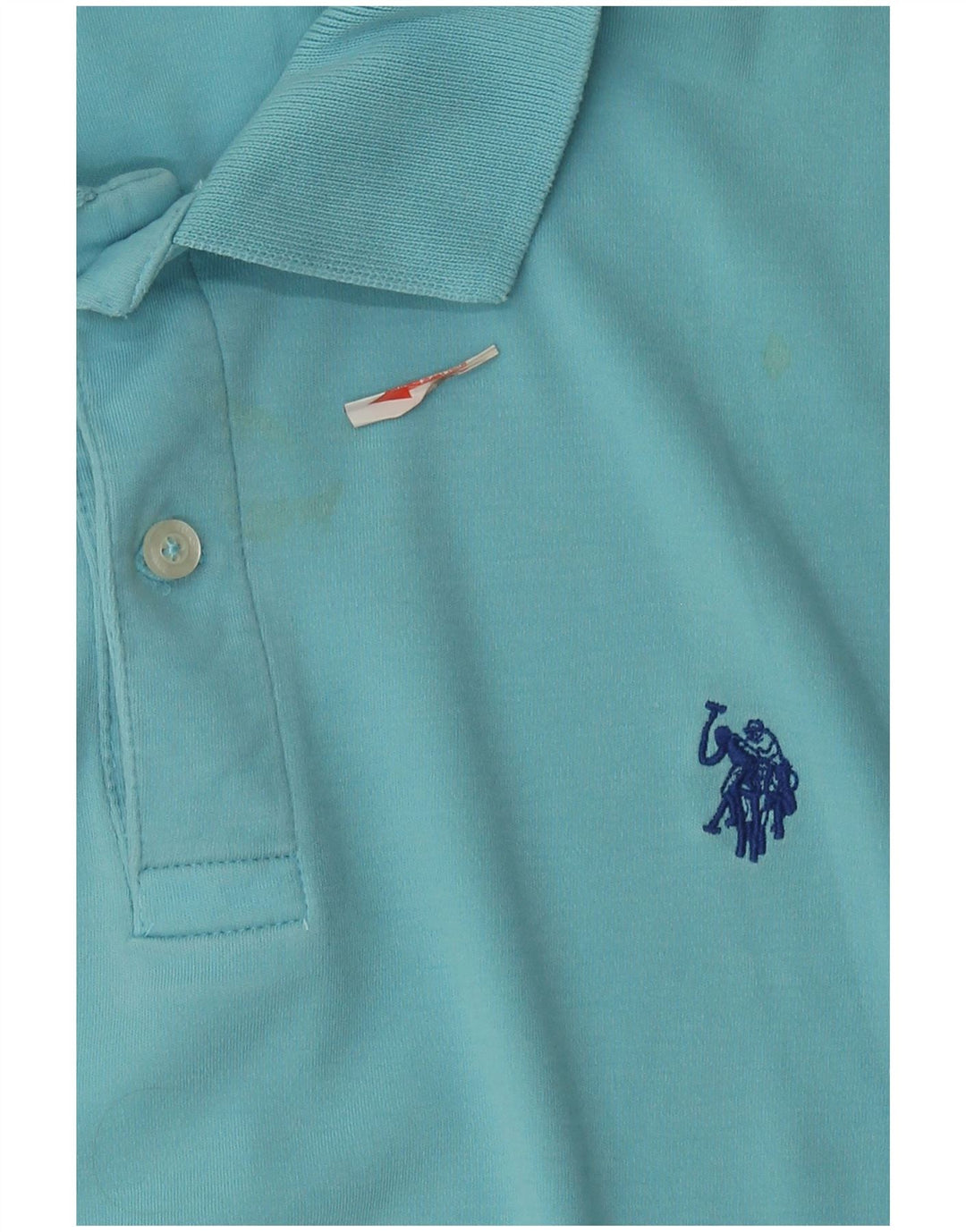 U.S. Polo Assn. Mens Polo Shirt Medium Blue Cotton