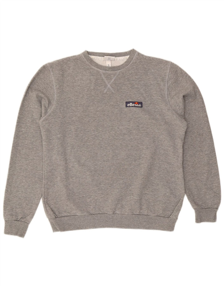 Ellesse Womens Sweatshirt Jumper UK 18 XL Grey Cotton