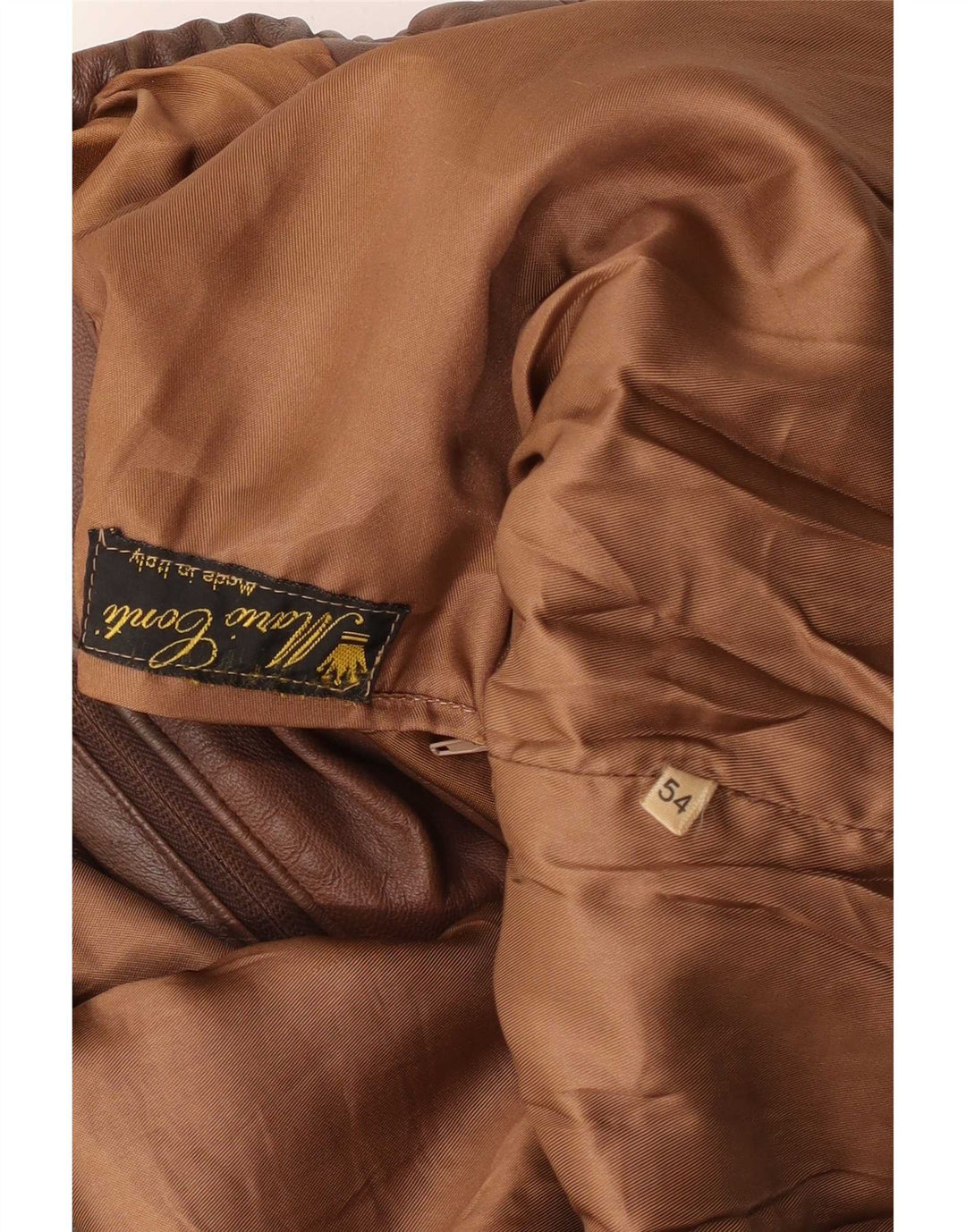 Vintage Bomberjakke til mænd IT 54 2XL Brun