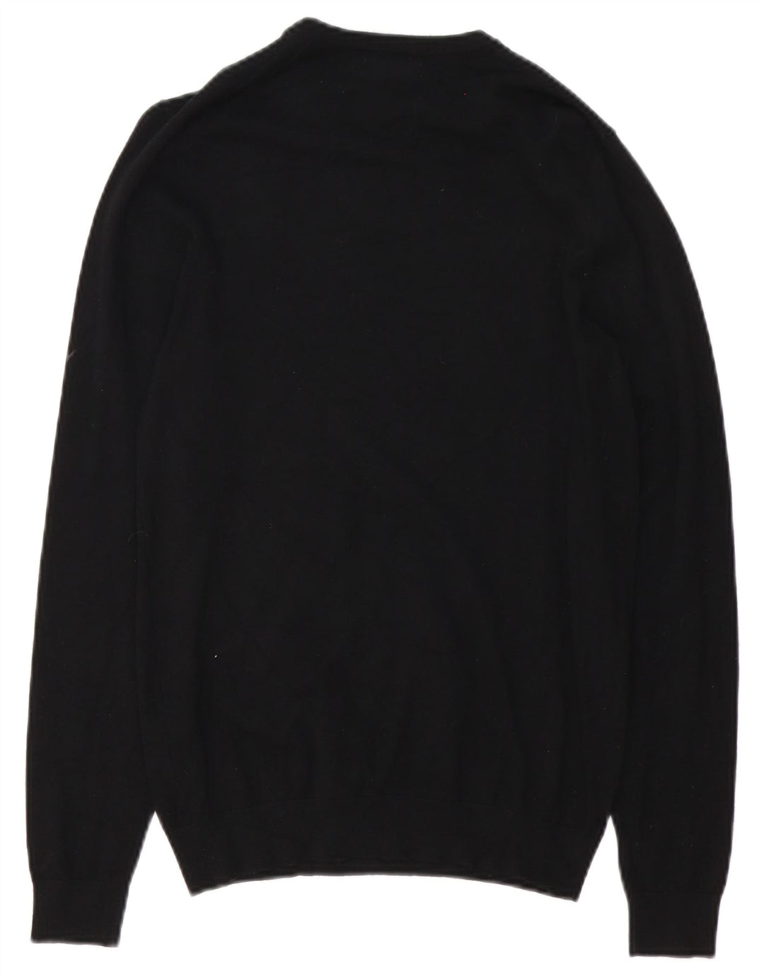 ZARA Mens Crew Neck Jumper Sweater Small Black Viscose
