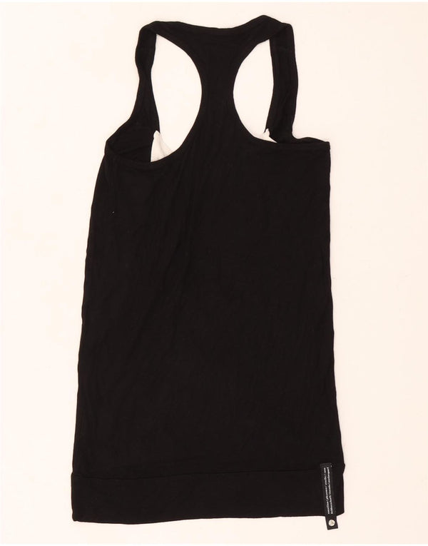 Top con grafica da donna Mercedes-Benz UK 10 Small Black Colourblock in viscosa