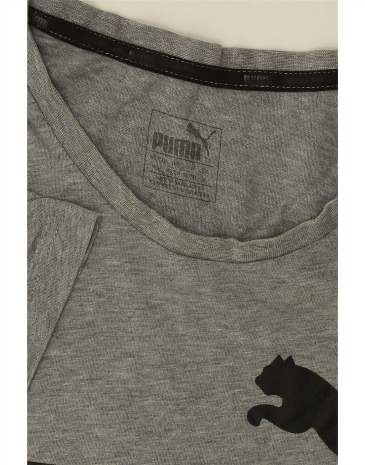 T-shirt grafica PUMA da uomo grigio medio