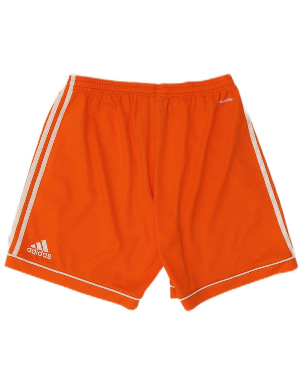 Adidas Mens Climalite Sport Shorts Medium Orange Polyester