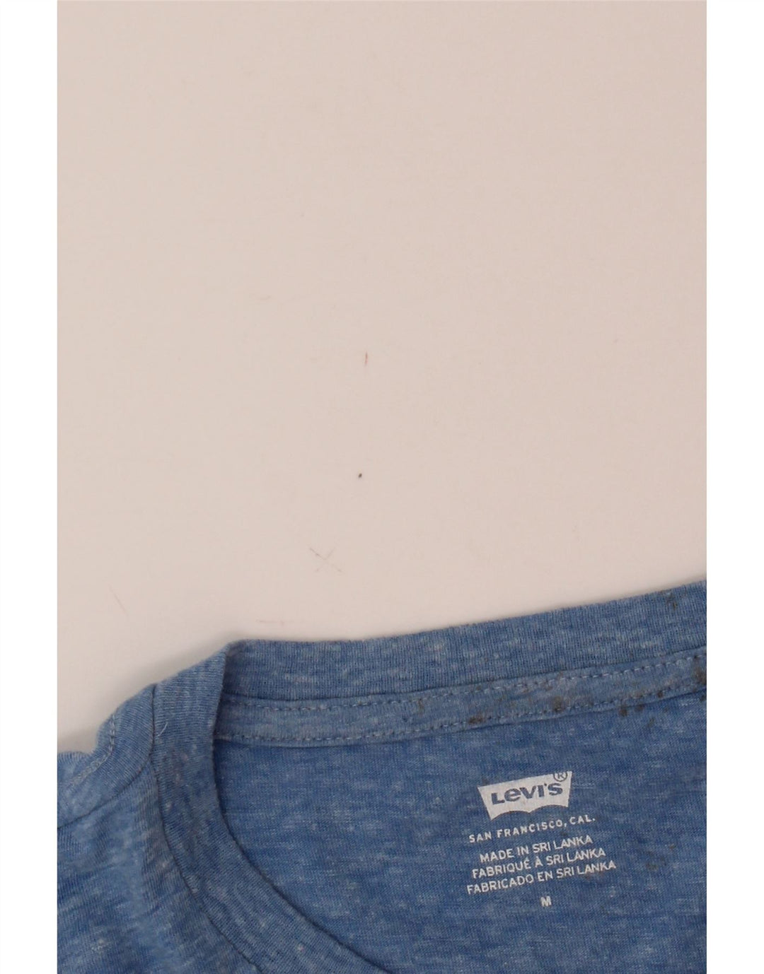 LEVI'S Mens T-Shirt Top Medium Blue Flecked Vintage Levi's and Second-Hand Levi's from Messina Hembry 