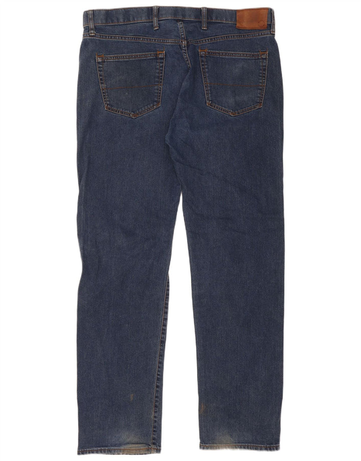 Marks & Spencer Mens Regular Straight Jeans W38 L33 Blue Cotton