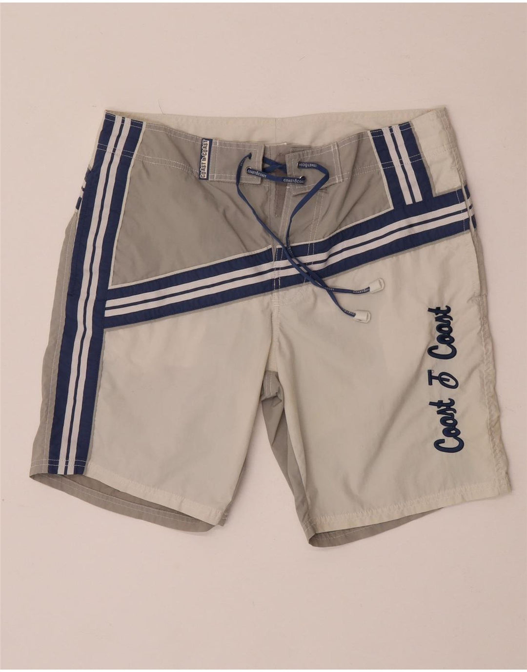 Coast Herre grafiske svømmeshorts Medium Grå Colourblock Polyamid