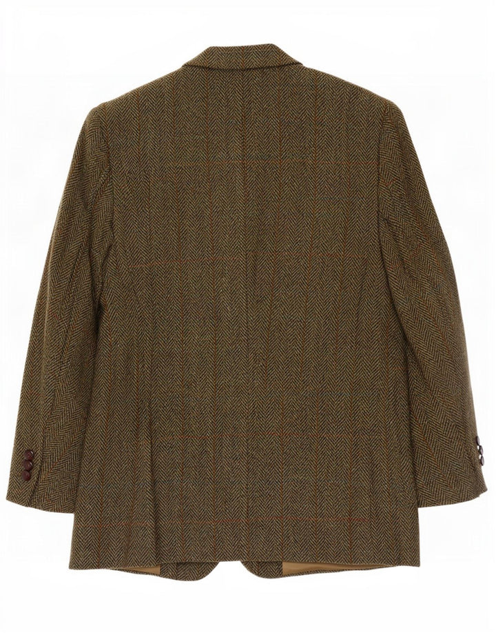 Jachetă pentru bărbați Harris Tweed Blazer scurtă EU 48 Medium Khaki Herringbone