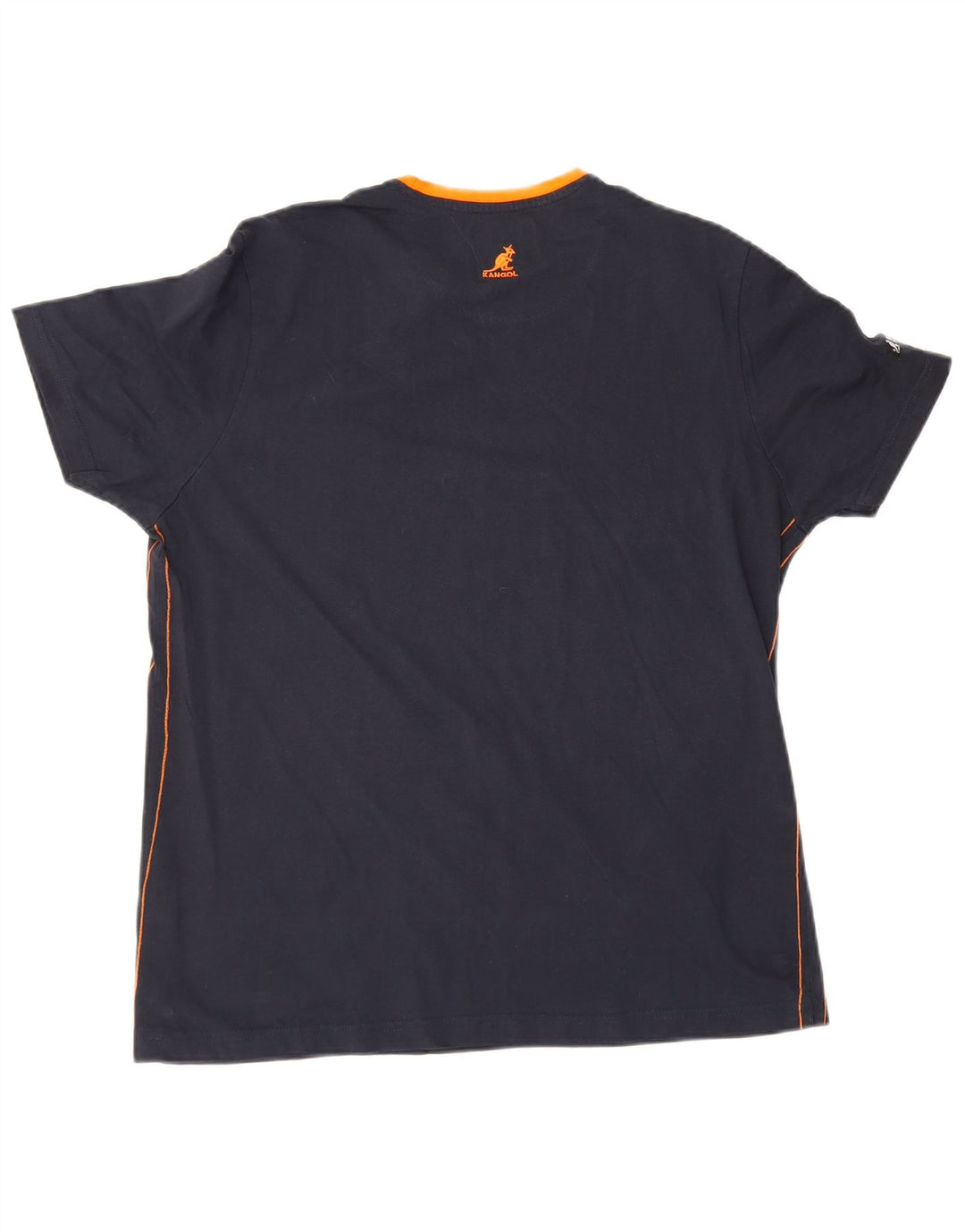 Kangol Mens T-Shirt Top XL Navy Blue Cotton