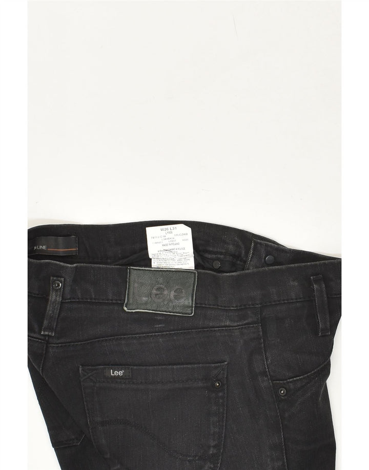 LEE Womens Lynn Straight Jeans W26 L31 Black Cotton Vintage Lee and Second-Hand Lee from Messina Hembry 