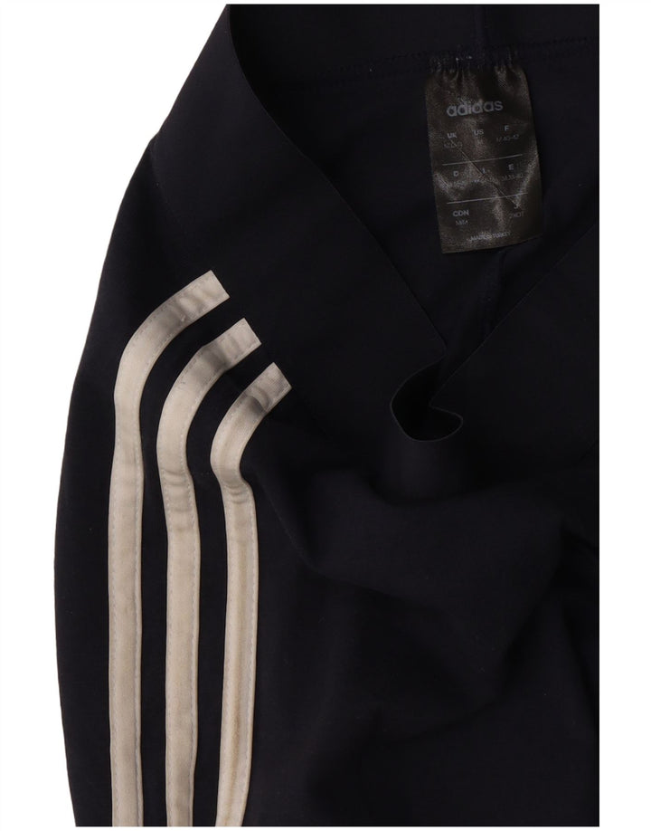 Adidas Womens Leggings UK 12/14 Medium  Navy Blue