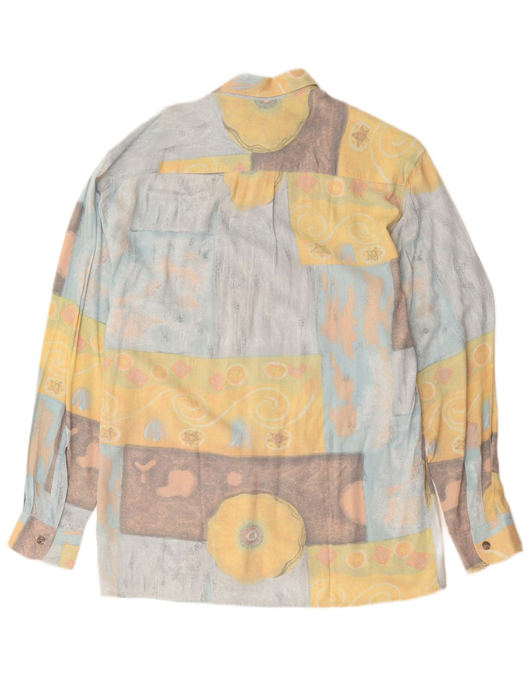 Vintage Mens Shirt Medium Multicoloured Patchwork