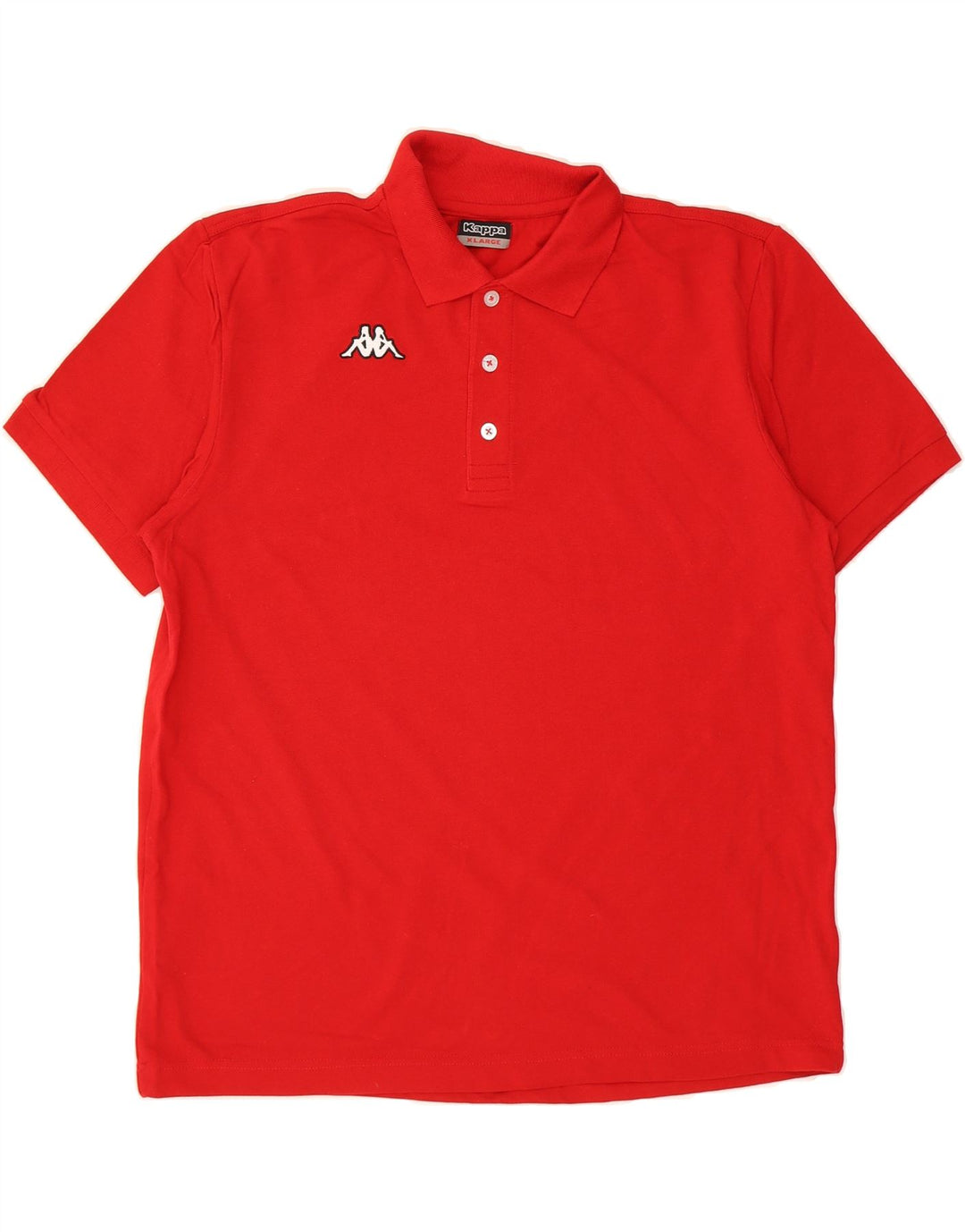 KAPPA Mens Polo Shirt XL Red Cotton Vintage Kappa and Second-Hand Kappa from Messina Hembry 