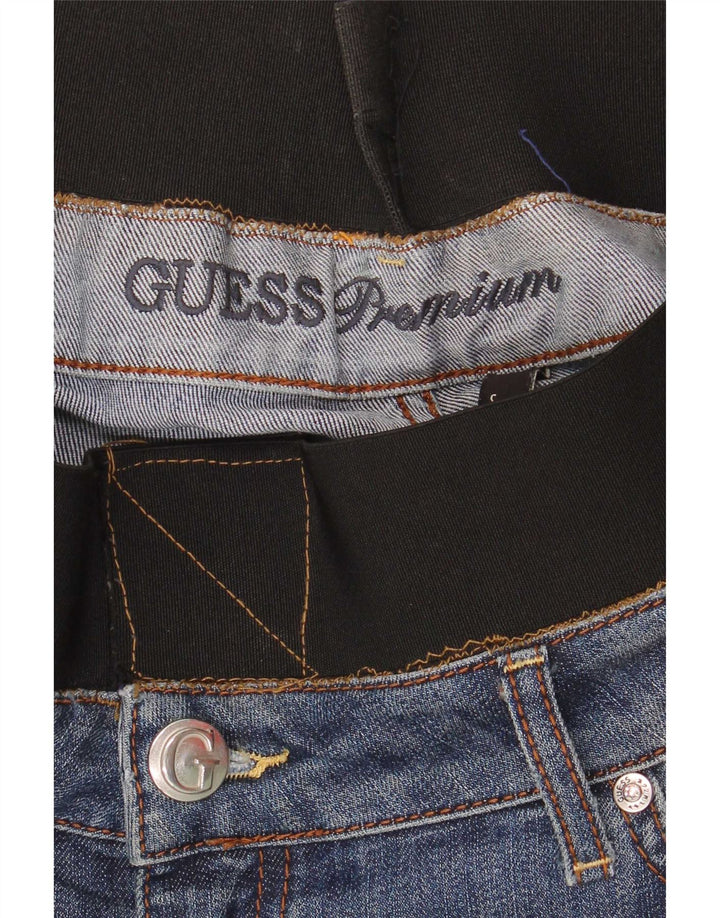 Blugi drepte pentru femei Guess W24 L28 Blue Colorblock