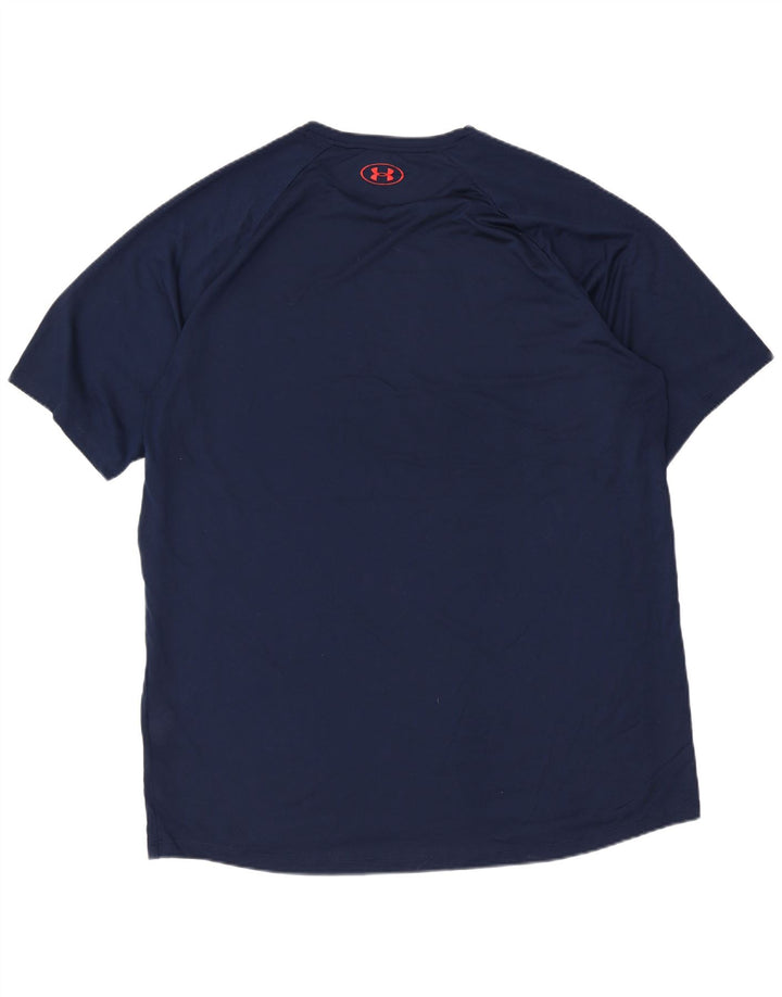 UNDER ARMOUR Mens Tall Graphic T-Shirt Top XL Navy Blue Polyester