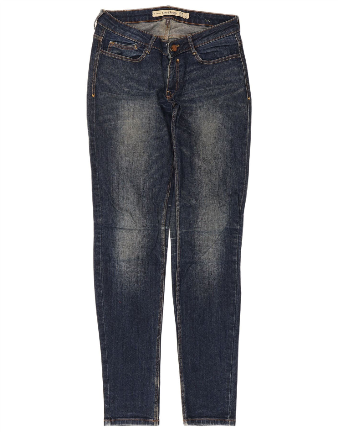 Zara Womens Slim Jeans EU 38 Small W28 L32 Blue Cotton