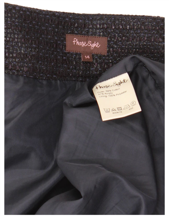 Phase Eight Womens Mini Skirt UK 14 Large W34 Black Cotton