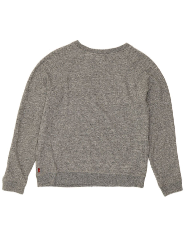 Pulover Levi's pentru damă cu grafică, UK 16, mare, bumbac cu pete gri
