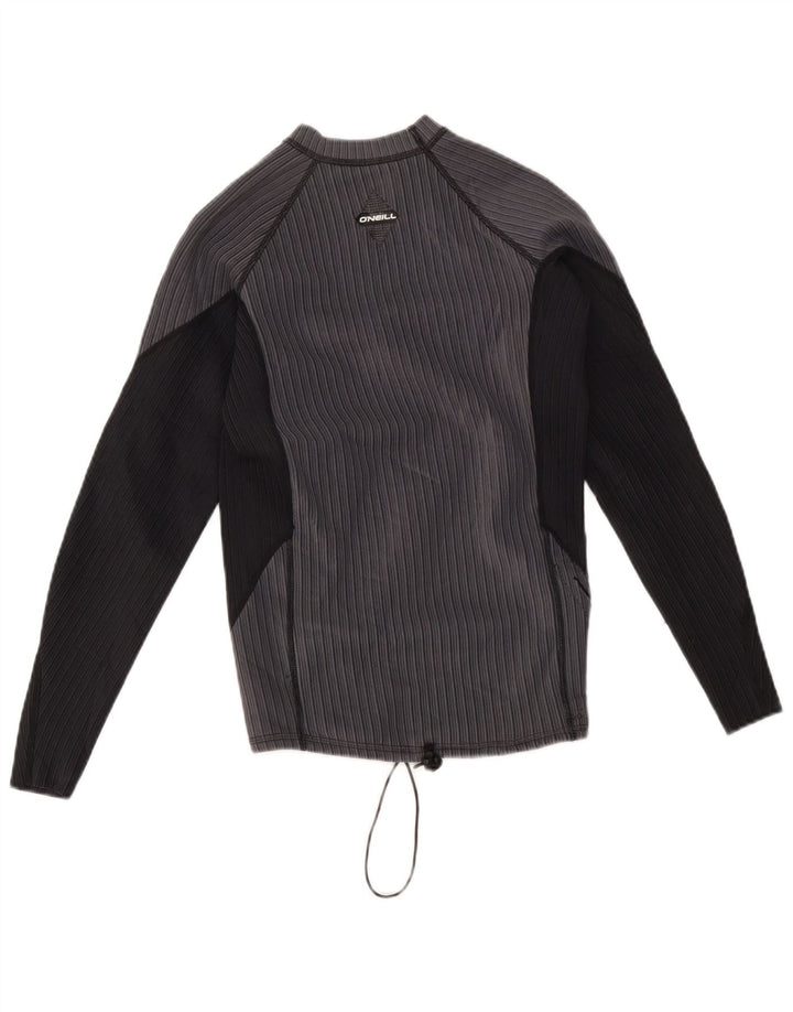 O'Neill Womens Top Long Sleeve UK 14 Large Grey Colourblock Nylon