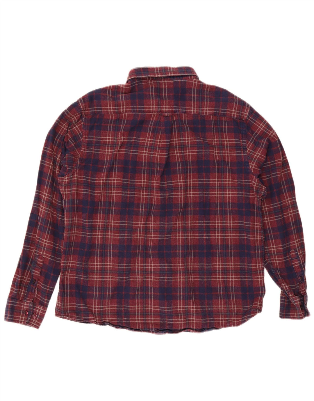 James Pringle Mens Flannel Shirt XL Red Check Cotton