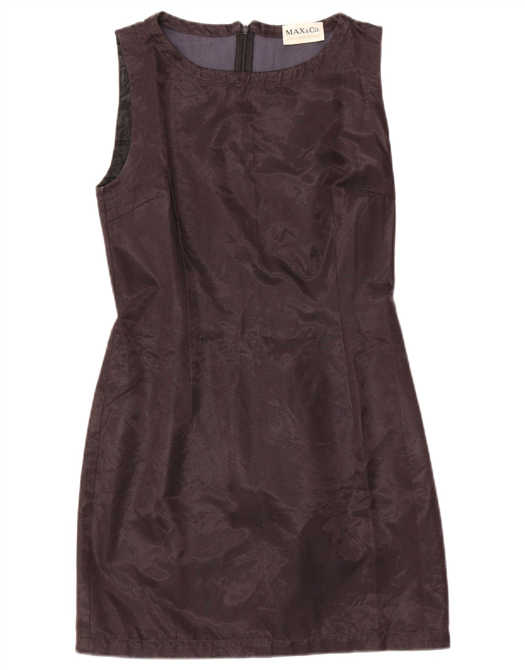 Max & Co. Womens Sleeveless Sheath Dress UK 12 Medium Black Cotton