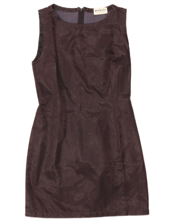 Max & Co. Womens Sleeveless Sheath Dress UK 12 Medium Black Cotton