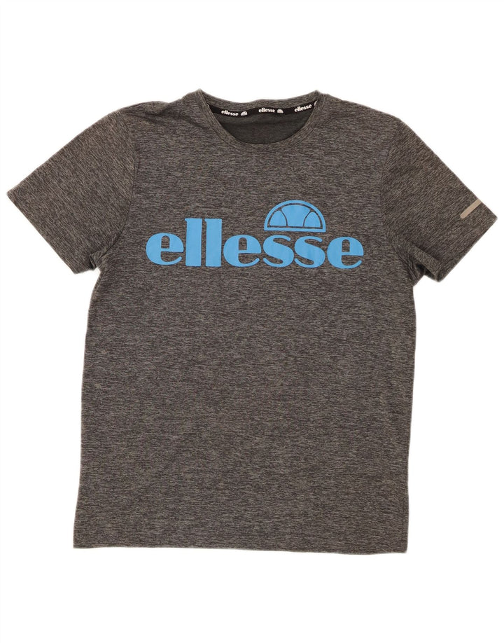 Ellesse Camiseta gráfica para mujer Top UK 44 Poliéster gris medio