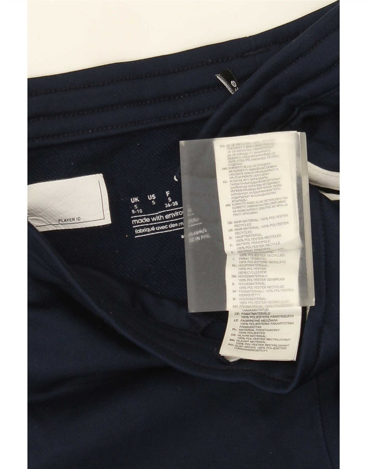 Adidas Womens Graphic Tracksuit Trousers UK 8/10 Small Navy Blue Polyester