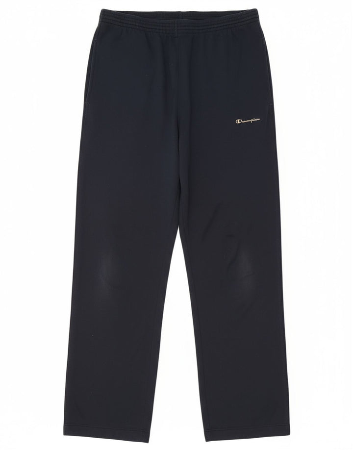 CHAMPION Mens Tracksuit Trousers Medium Navy Blue Polyester