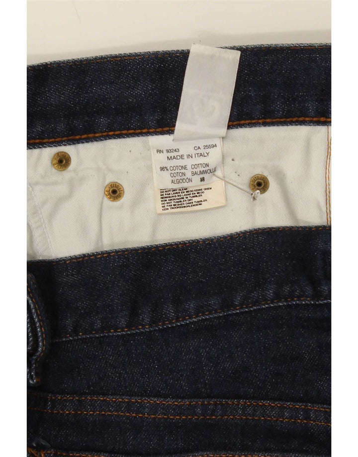 Diesel Mens Straight Jeans W36 L30 Navy Blue Cotton