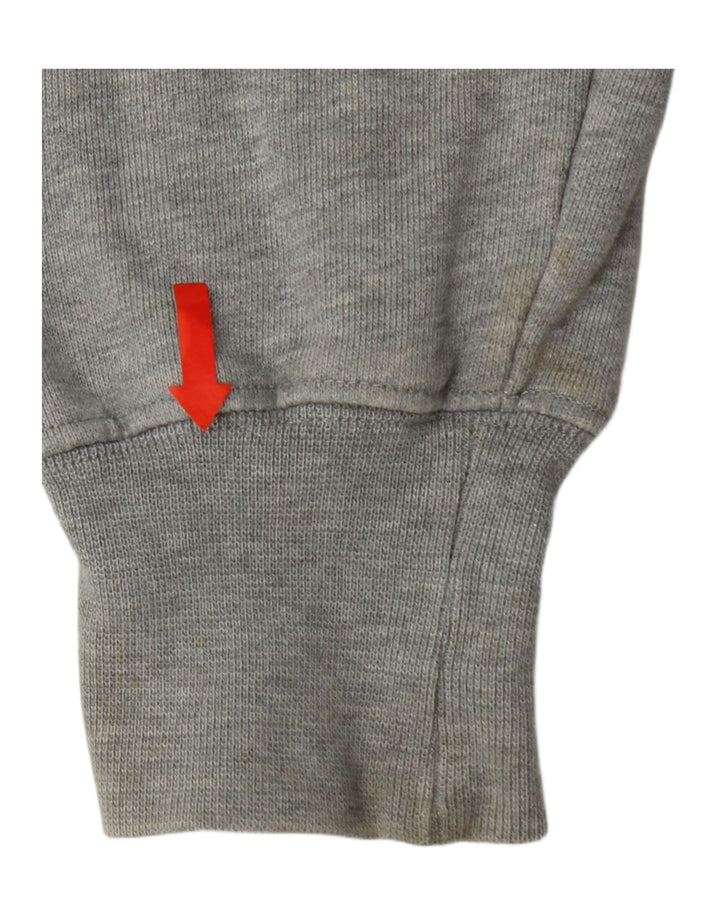 CHAMPION Womens Oversized Cardigan Sweater UK 10 Small Grey Cotton Vintage Champion and Second-Hand Champion from Messina Hembry 