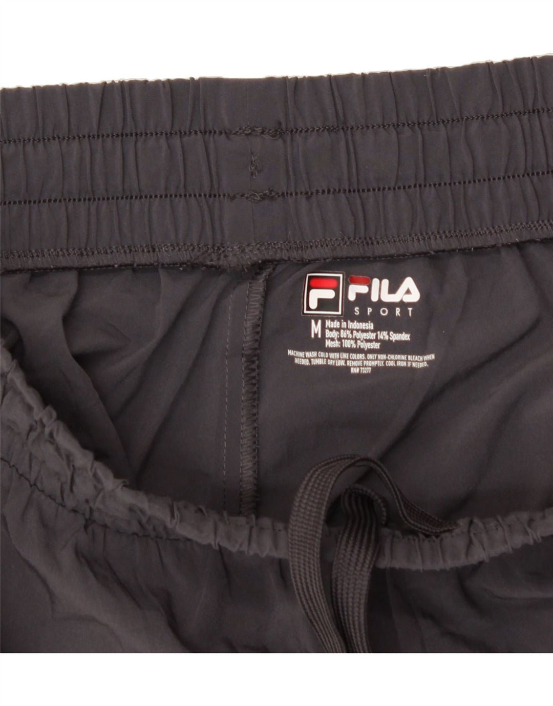 FILA Womens Sport Shorts UK 14 Medium Grey Colourblock Polyester Vintage Fila and Second-Hand Fila from Messina Hembry 