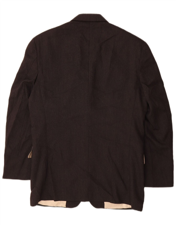 NAUTICA Giacca blazer a 3 bottoni da uomo UK 38 Lana grigio medio