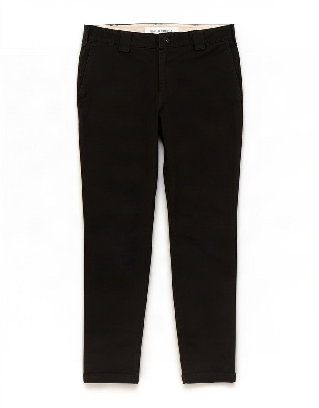 Dickies muške ravne chino hlače W34 L32 crni poliester