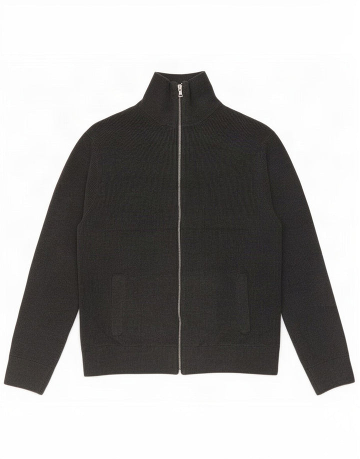 Pulover cardigan pentru bărbați Marks & Spencer, mare, gri, poliester
