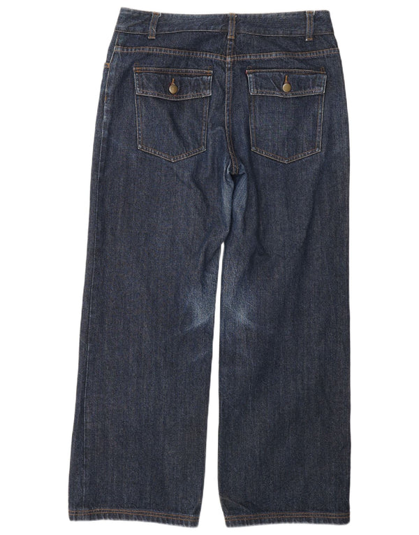 Toast Womens Wide Leg Jeans UK 12 Medium W32 L29 Navy Blue