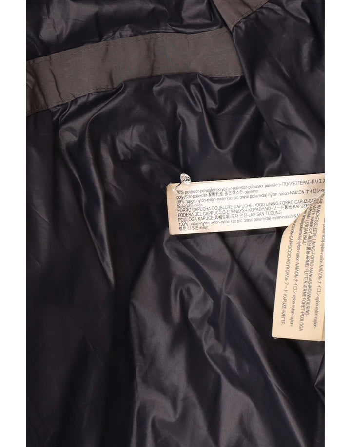 Massimo Dutti Γυναικείο παλτό με κουκούλα UK 40 Large Grey Polyester