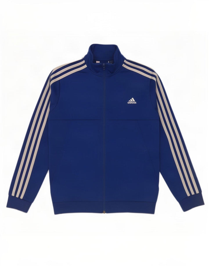 Giacca da tuta da ragazzo Adidas 11-12 anni in poliestere blu